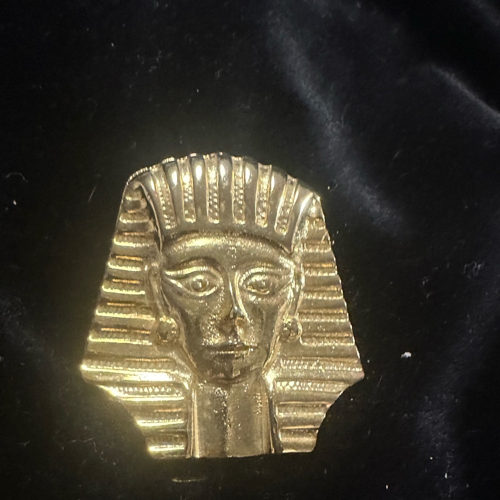 Gold Pharaoh Brooch